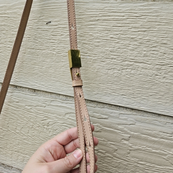 J. Crew blush pink leather rectangular flap crossbody bag - Picture 4 of 14